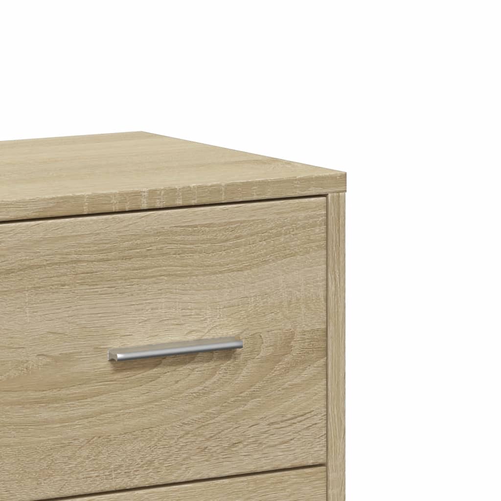 skab 60x31x84 cm konstrueret træ røget egetræsfarve
