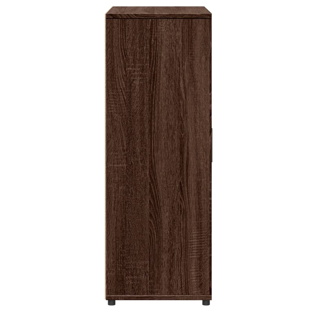 skænk 60x31x84 cm konstrueret træ brun egetræsfarve