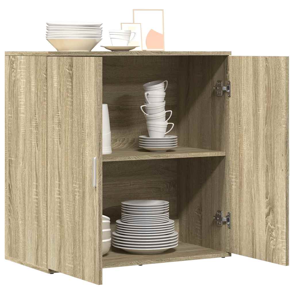 skænk 79x38x80 cm konstrueret træ sonoma-eg