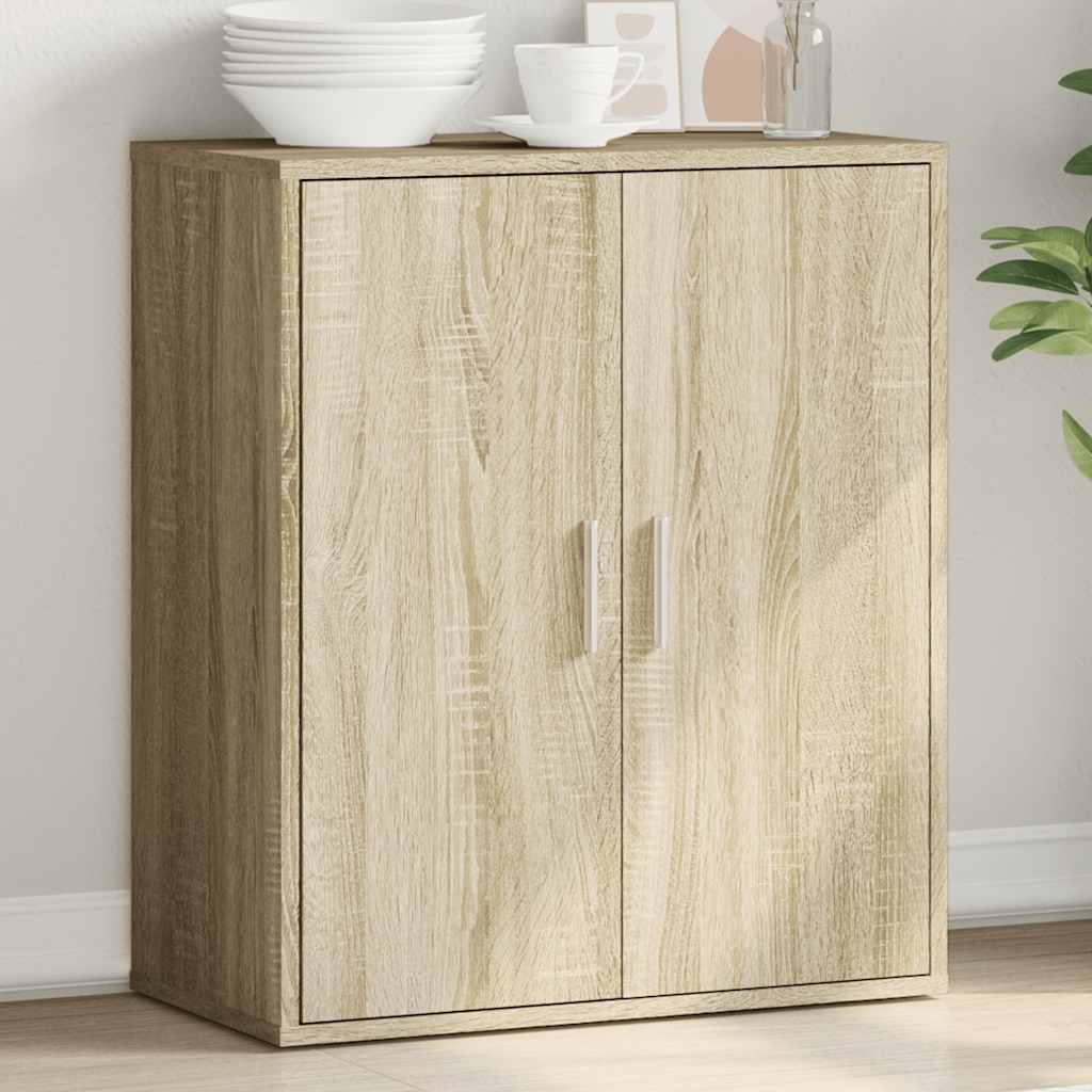 skænk 79x38x80 cm konstrueret træ sonoma-eg