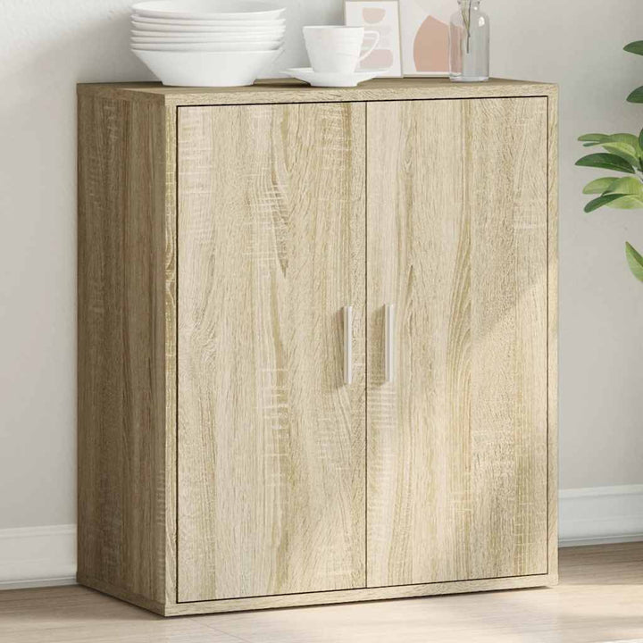 skænk 79x38x80 cm konstrueret træ sonoma-eg