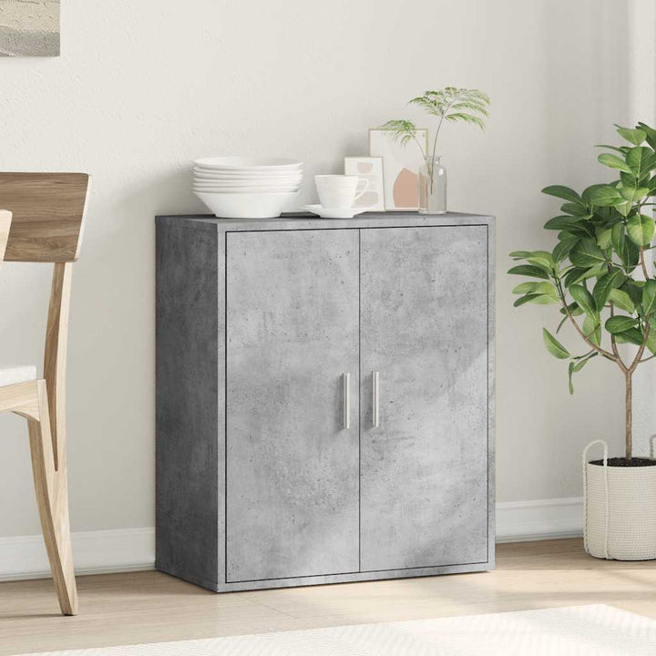 skænk 79x38x80 cm konstrueret træ betongrå