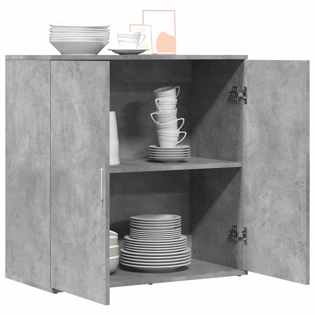 skænk 79x38x80 cm konstrueret træ betongrå
