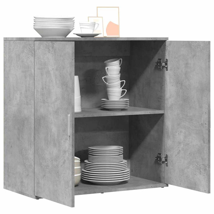 skænk 79x38x80 cm konstrueret træ betongrå