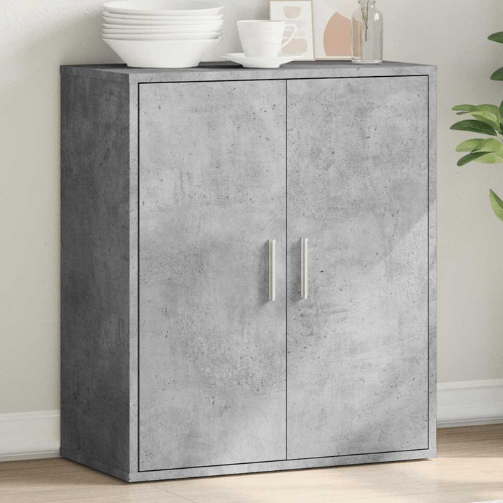 skænk 79x38x80 cm konstrueret træ betongrå