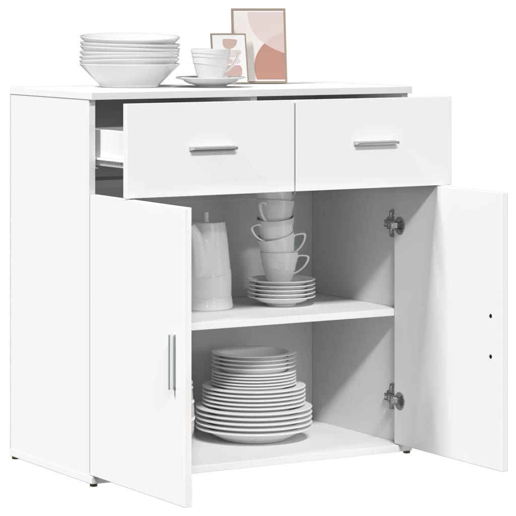 skab 79x38x80 cm konstrueret træ hvid