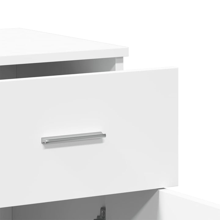 skab 79x38x80 cm konstrueret træ hvid