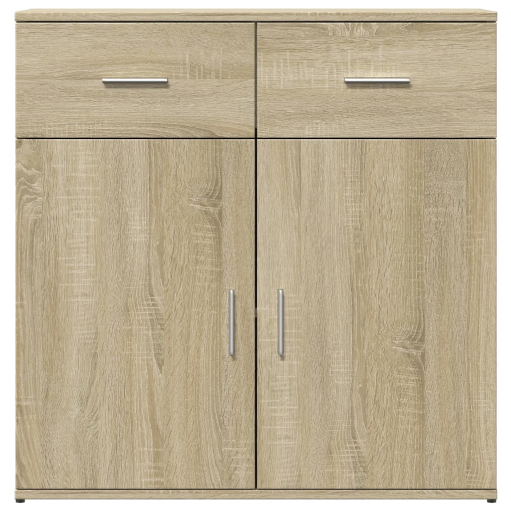 skab 79x38x80 cm konstrueret træ røget egetræsfarve