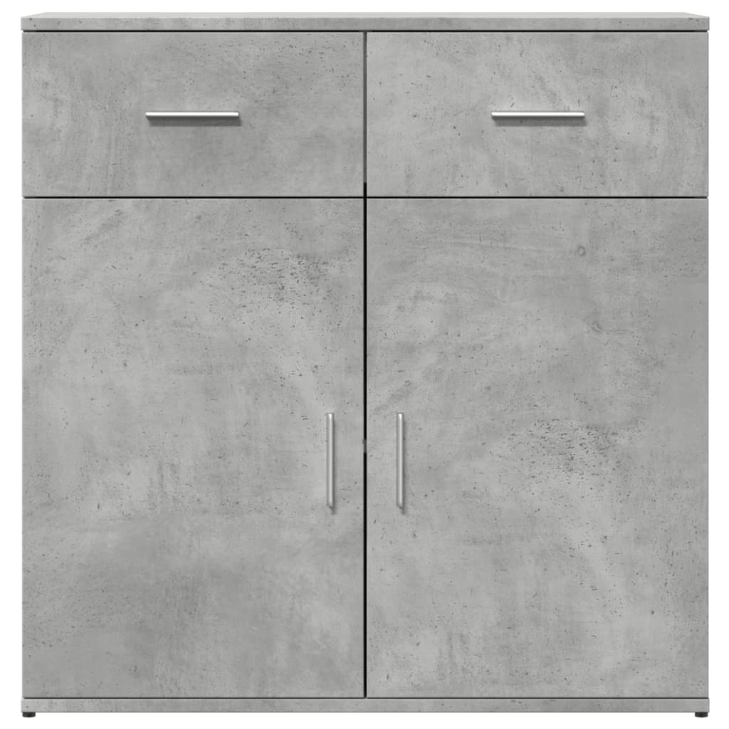 skænk 79x38x80 cm konstrueret træ betongrå