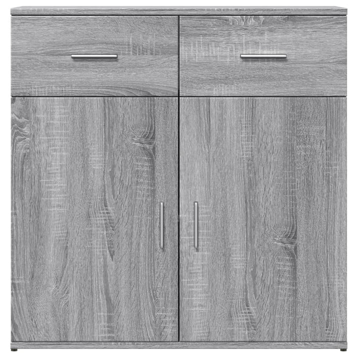 skab 79x38x80 cm konstrueret træ grå sonoma-eg