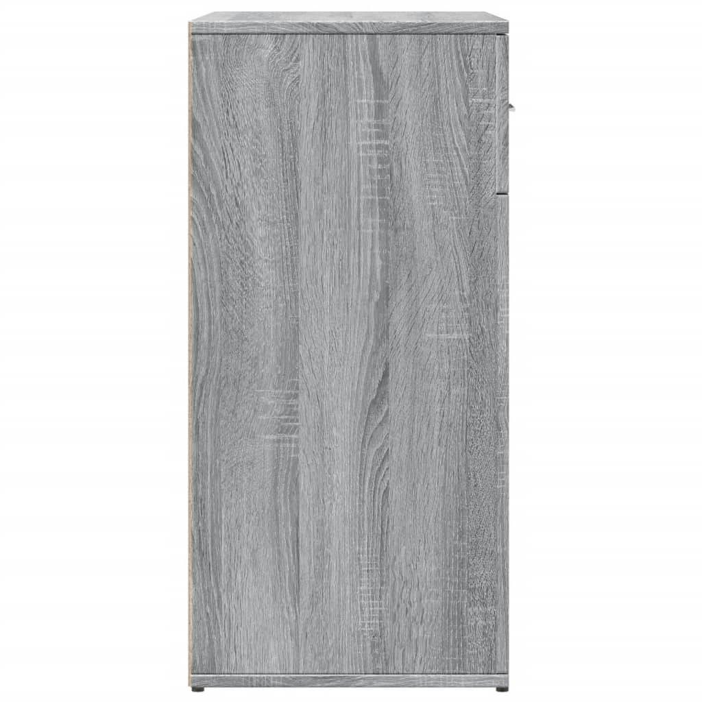 skab 79x38x80 cm konstrueret træ grå sonoma-eg