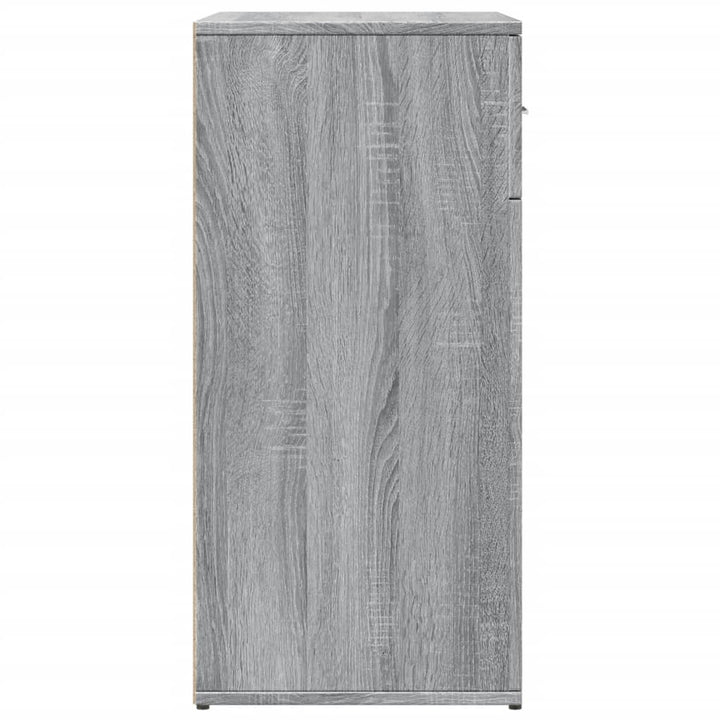 skab 79x38x80 cm konstrueret træ grå sonoma-eg