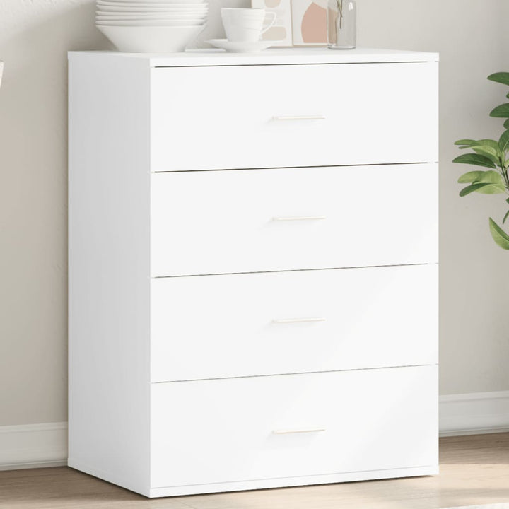 skab 60x39x80 cm konstrueret træ hvid