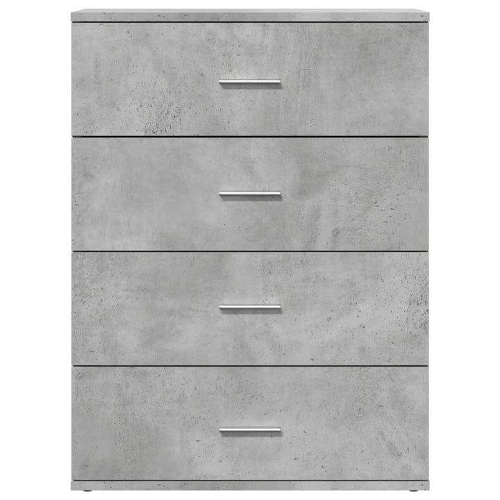 skænk 60x39x80 cm konstrueret træ betongrå