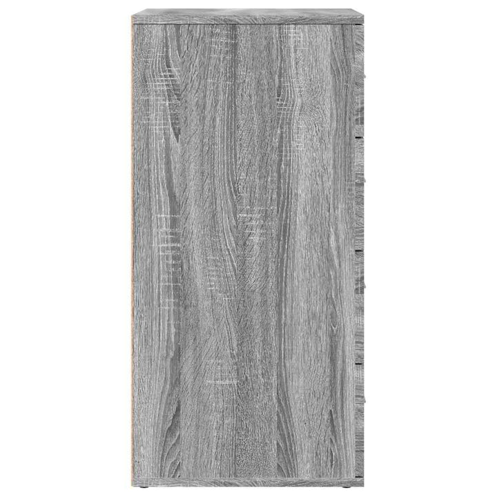 skab 60x39x80 cm konstrueret træ grå sonoma-eg
