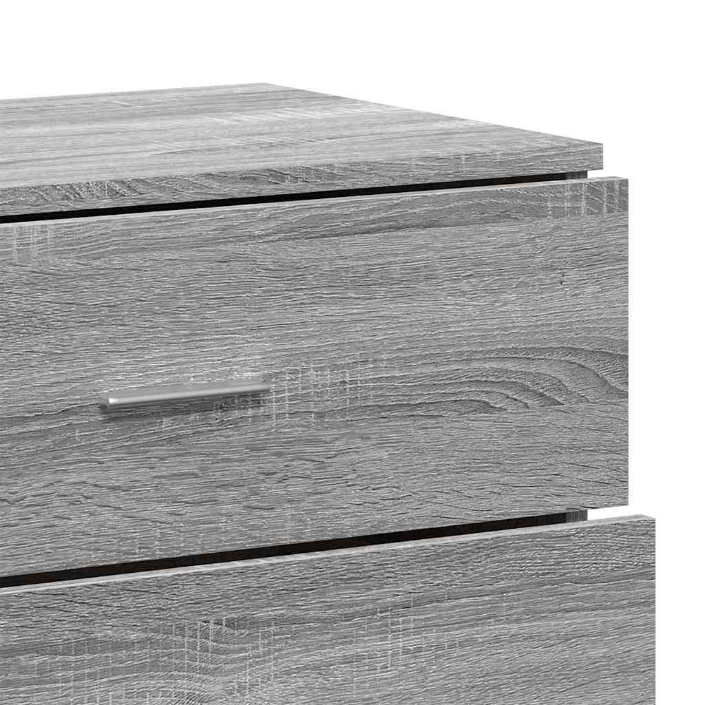 skab 60x39x80 cm konstrueret træ grå sonoma-eg