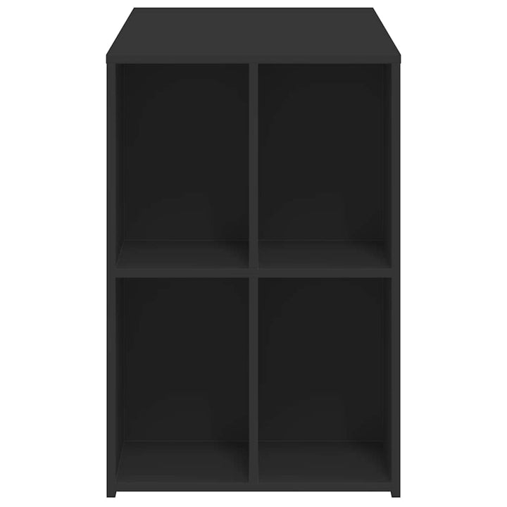 skrivebord 102x50x75 cm konstrueret træ sort