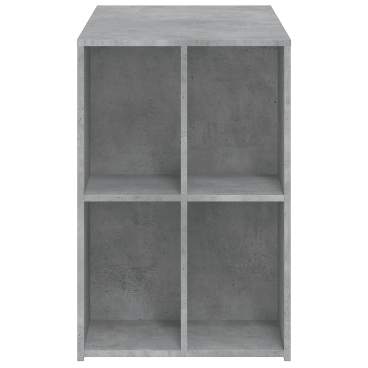 skrivebord 102x50x75 cm konstrueret træ betongrå