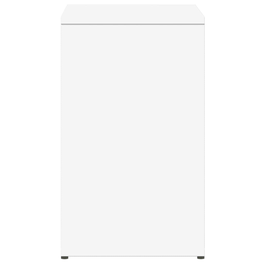 sidebord 50x30x50 cm konstrueret træ hvid