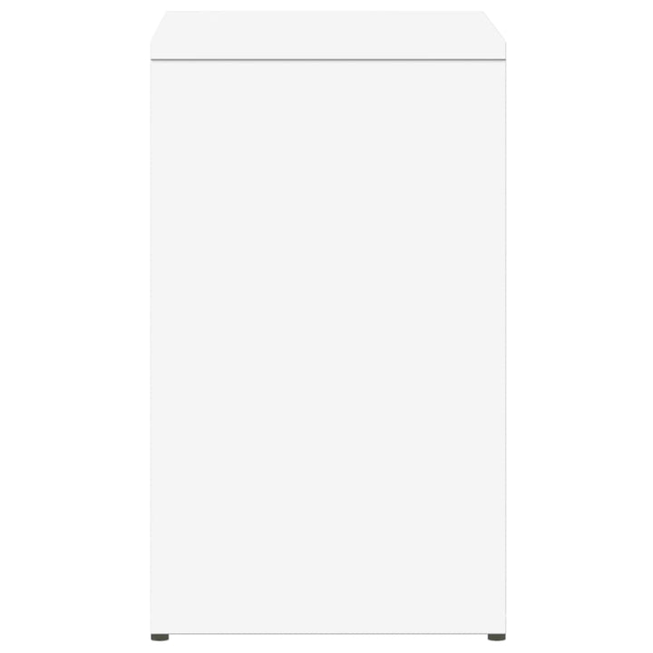 sidebord 50x30x50 cm konstrueret træ hvid