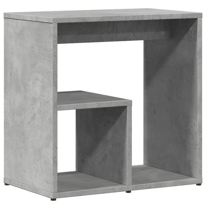 sideborde 2 stk. 50x30x50 cm konstrueret træ betongrå