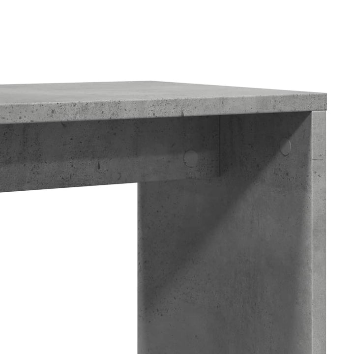 sideborde 2 stk. 50x30x50 cm konstrueret træ betongrå