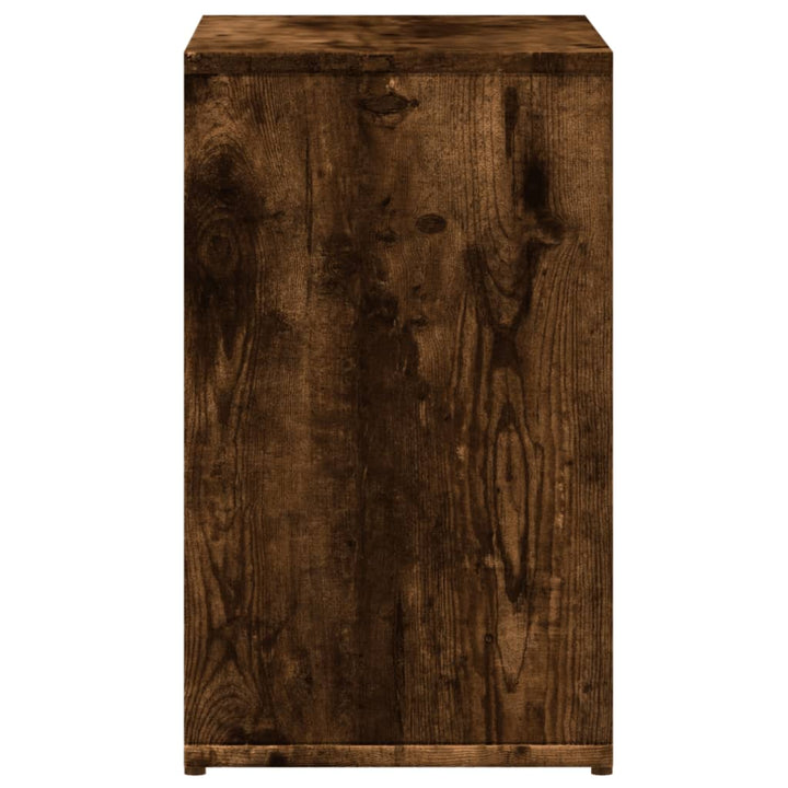 sideborde 2 stk. 50x30x50 cm konstrueret træ røget egetræsfarve
