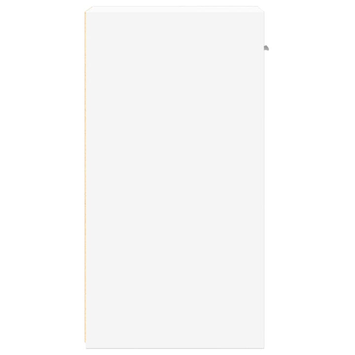 sengeborde 2 stk. 35x34x65 cm konstrueret træ hvid