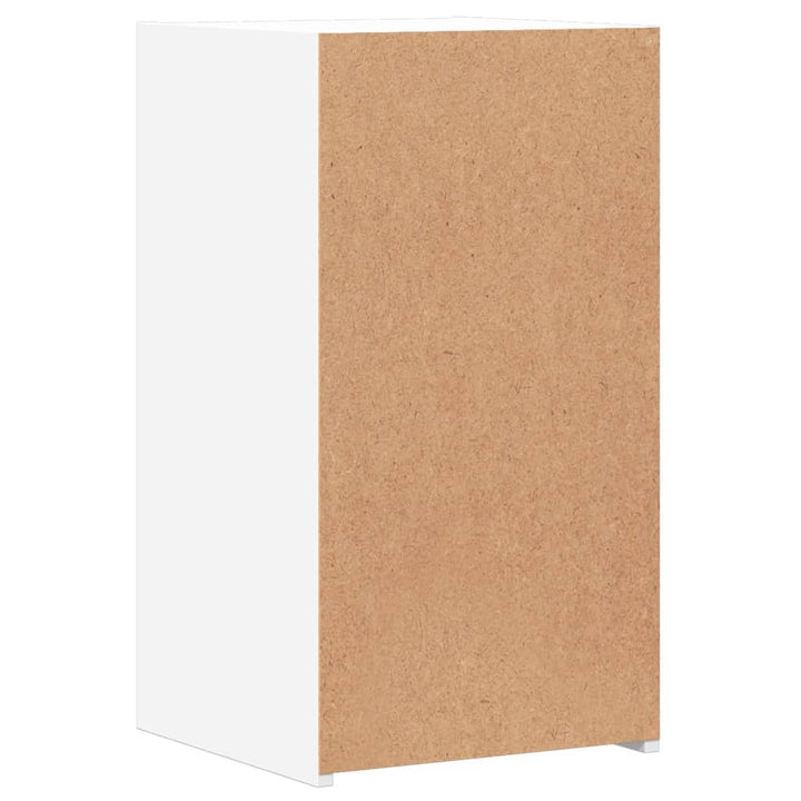 sengeborde 2 stk. 35x34x65 cm konstrueret træ hvid