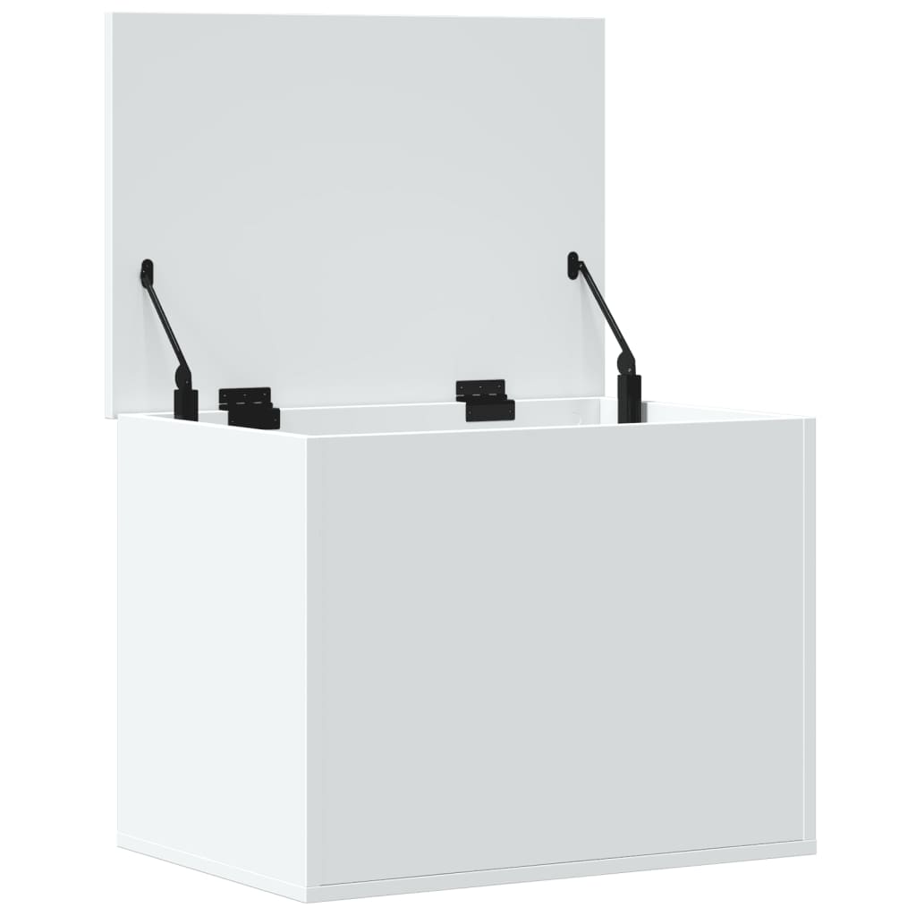 opbevaringsboks 60x42x46 cm konstrueret træ hvid