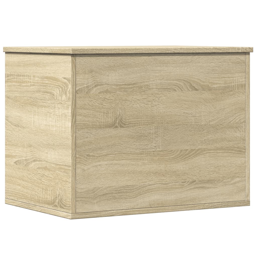 opbevaringsboks 60x42x46 cm konstrueret træ sonoma-eg