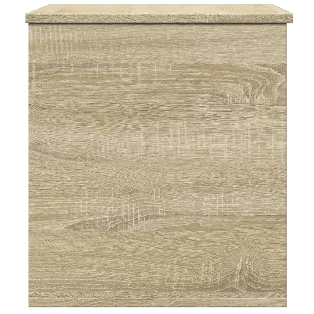 opbevaringsboks 60x42x46 cm konstrueret træ sonoma-eg