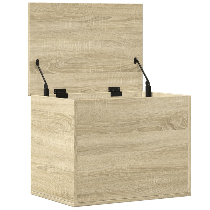 opbevaringsboks 60x42x46 cm konstrueret træ sonoma-eg