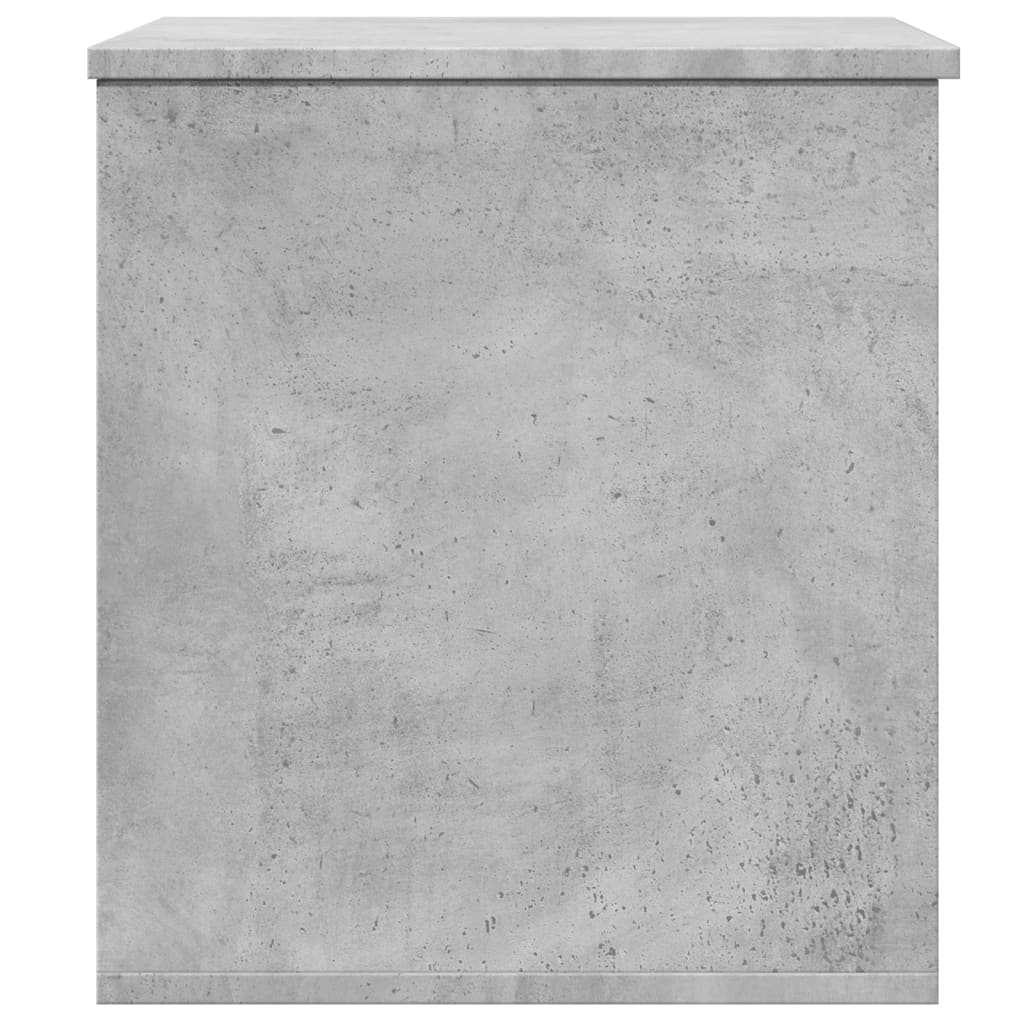 opbevaringsboks 60x42x46 cm konstrueret træ betongrå