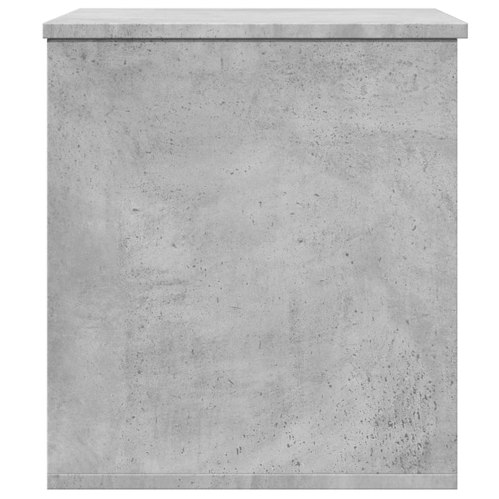 opbevaringsboks 60x42x46 cm konstrueret træ betongrå