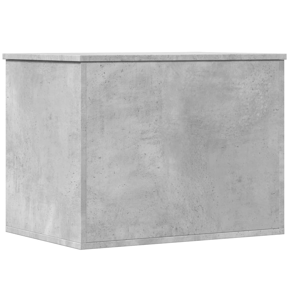 opbevaringsboks 60x42x46 cm konstrueret træ betongrå