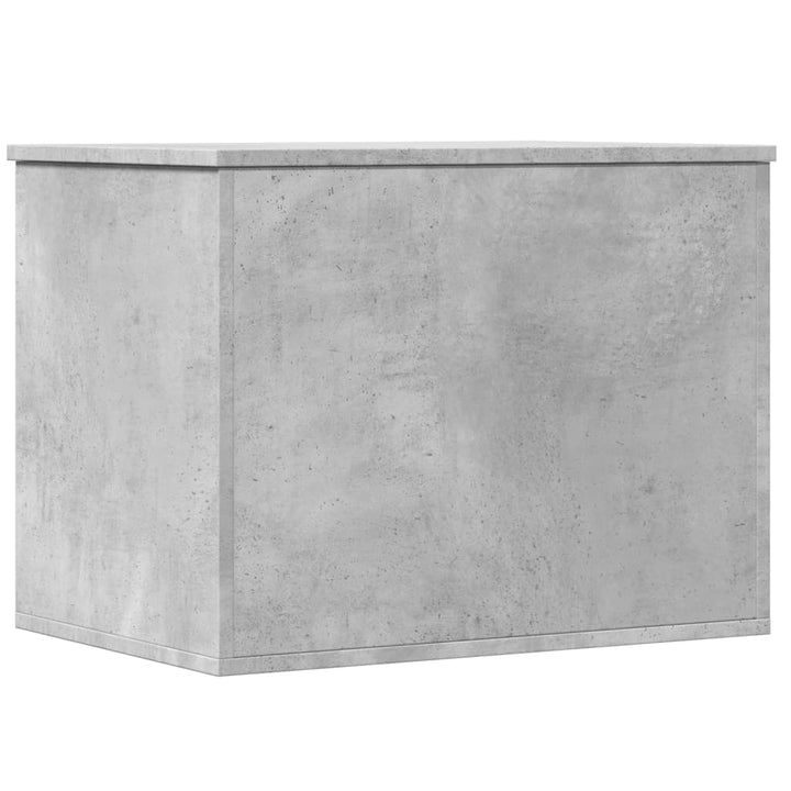 opbevaringsboks 60x42x46 cm konstrueret træ betongrå