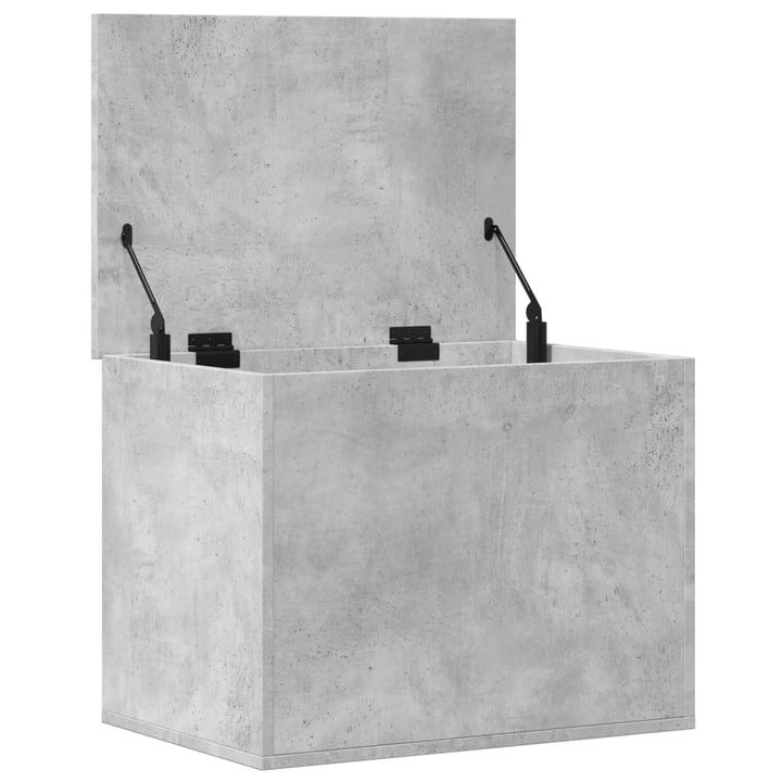 opbevaringsboks 60x42x46 cm konstrueret træ betongrå
