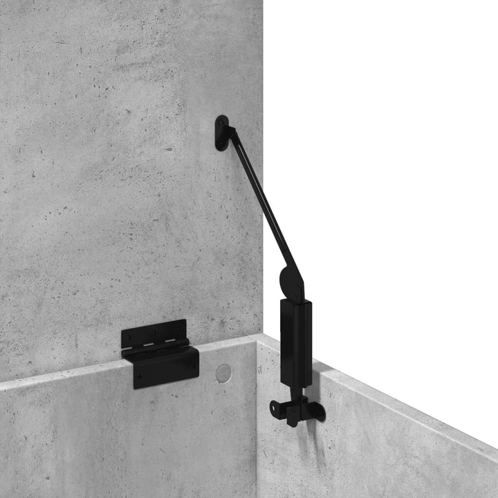 opbevaringsboks 60x42x46 cm konstrueret træ betongrå