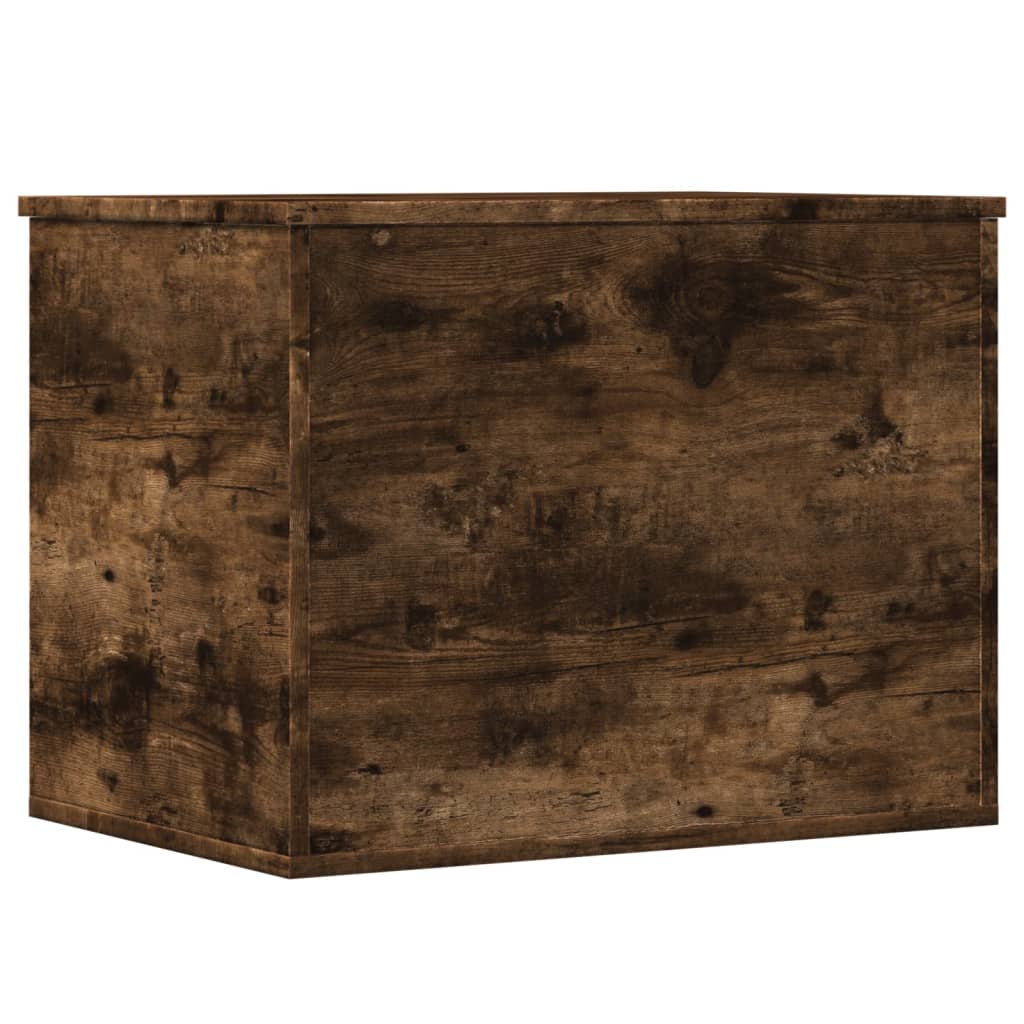 opbevaringsboks 60x42x46 cm konstrueret træ røget egetræsfarve