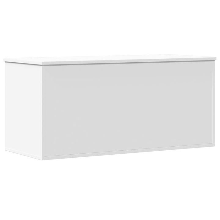 opbevaringsboks 100x42x46 cm konstrueret træ hvid