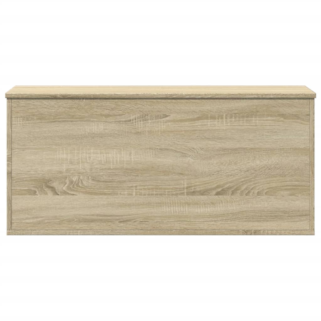 opbevaringsboks 100x42x46 cm konstrueret træ sonoma-eg