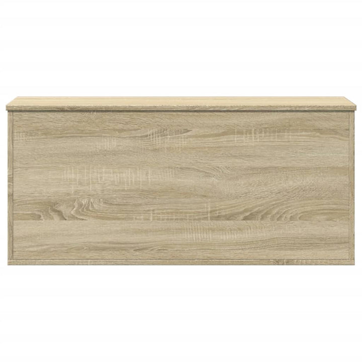 opbevaringsboks 100x42x46 cm konstrueret træ sonoma-eg