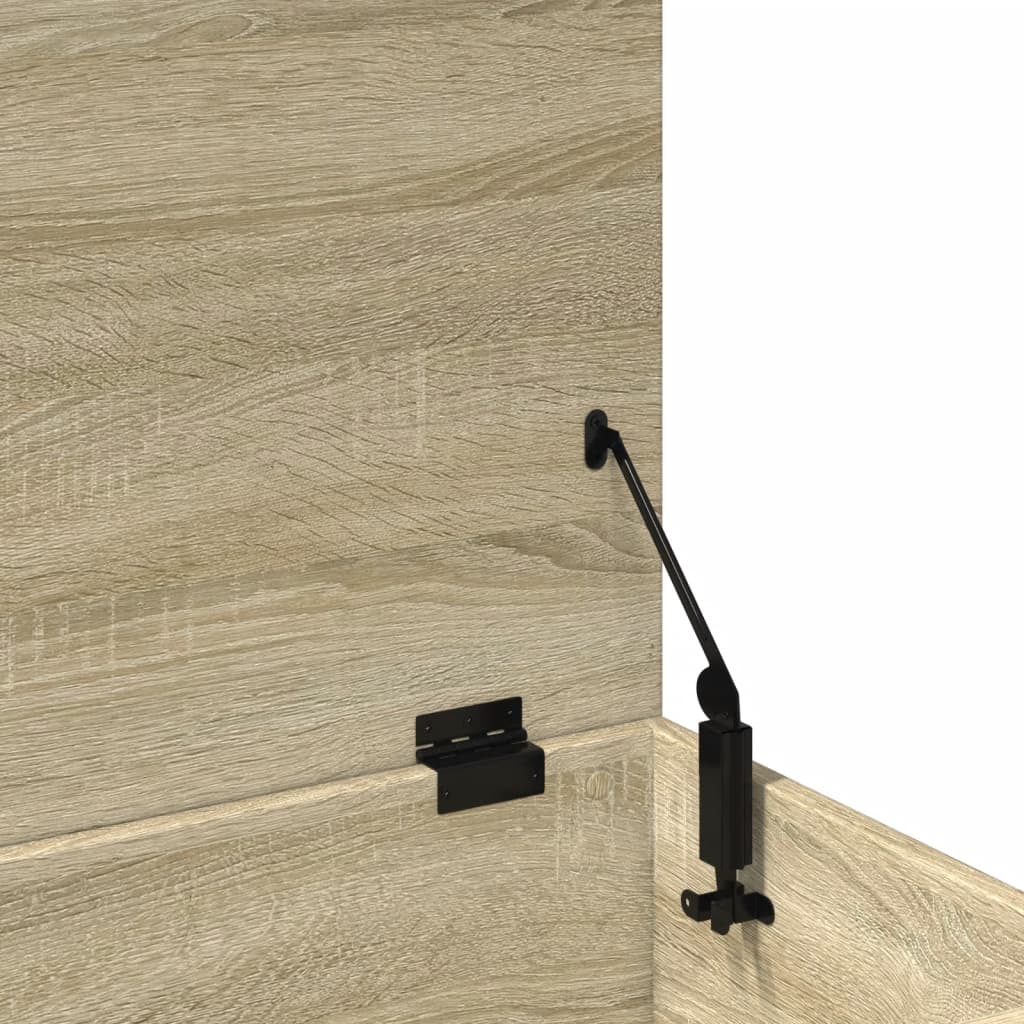 opbevaringsboks 100x42x46 cm konstrueret træ sonoma-eg