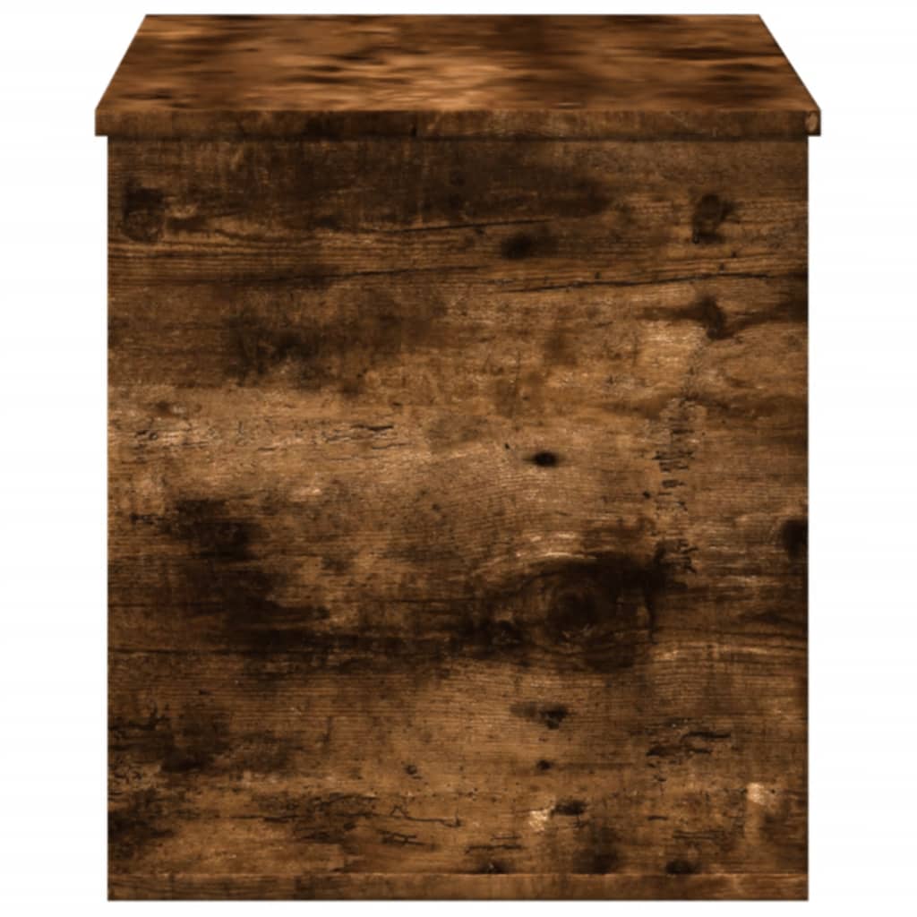 opbevaringsboks 100x42x46 cm konstrueret træ røget egetræsfarve