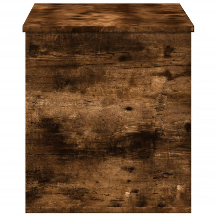 opbevaringsboks 100x42x46 cm konstrueret træ røget egetræsfarve