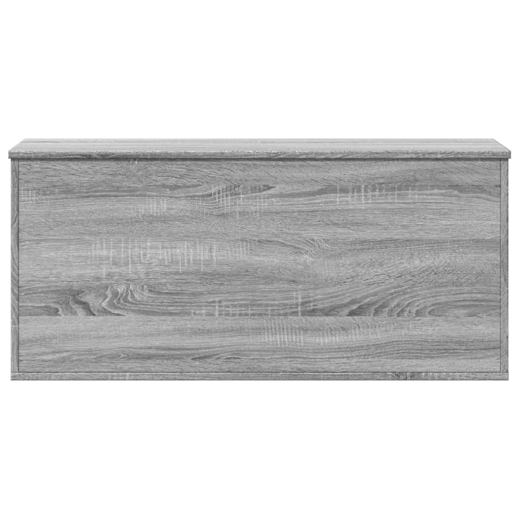 opbevaringsboks 100x42x46 cm konstrueret træ grå sonoma-eg