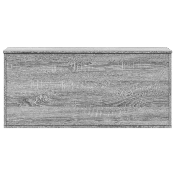 opbevaringsboks 100x42x46 cm konstrueret træ grå sonoma-eg