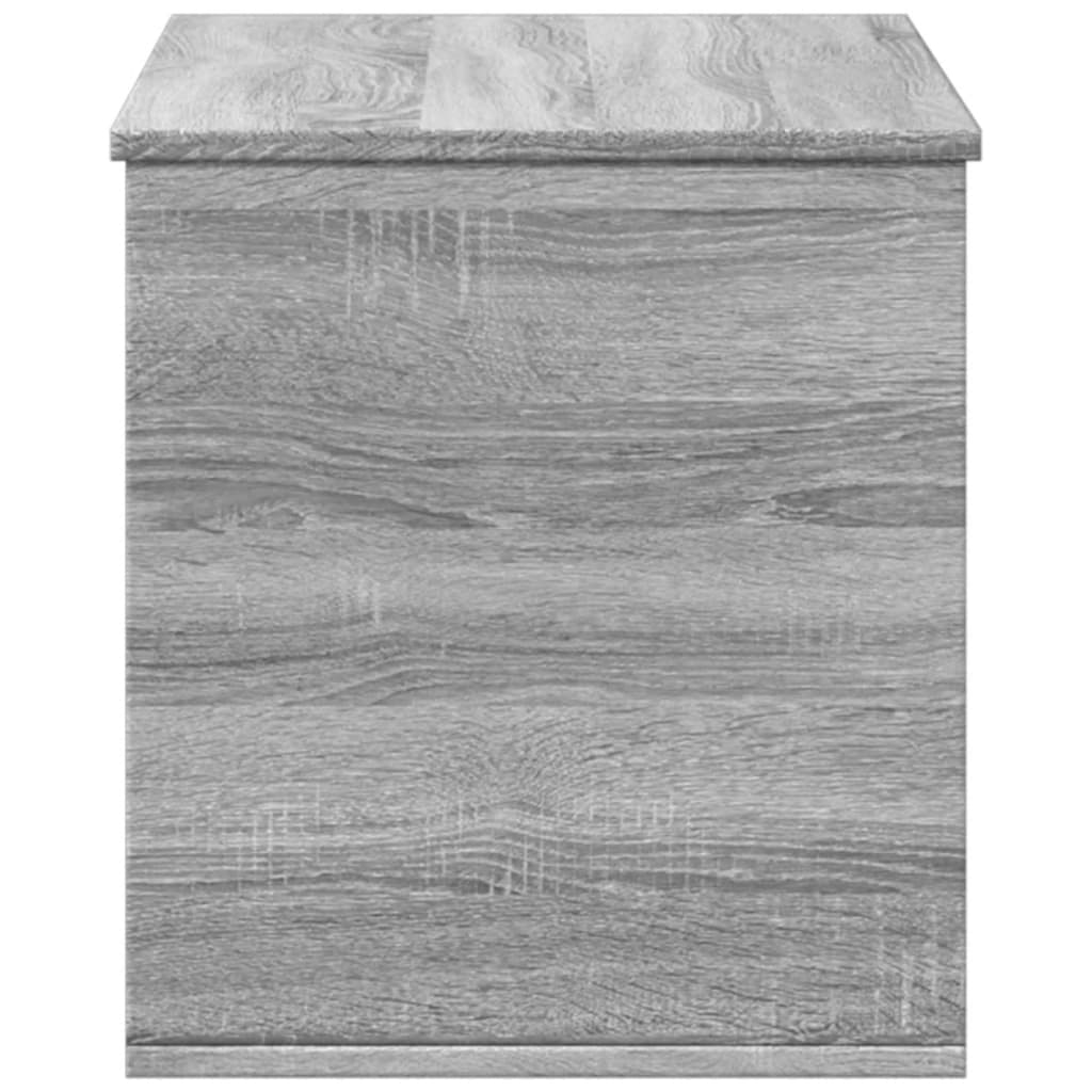 opbevaringsboks 100x42x46 cm konstrueret træ grå sonoma-eg