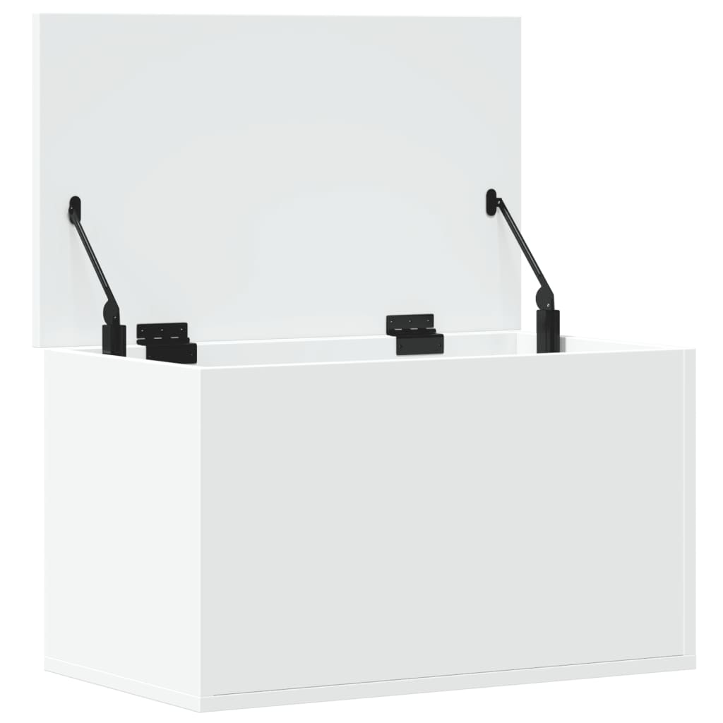 opbevaringsboks 60x35x35 cm konstrueret træ hvid